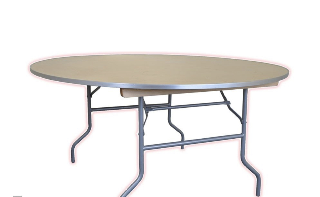 60-inch round table for party seating